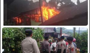 Rumah Seorang Janda di Batu Merah Terbakar