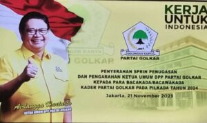 Ini Perintah DPP Golkar kepada Cakada/ Wacakada dari Partai Golkar