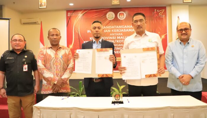 Kejaksaan Teken MoU dengan KPU se-Maluku