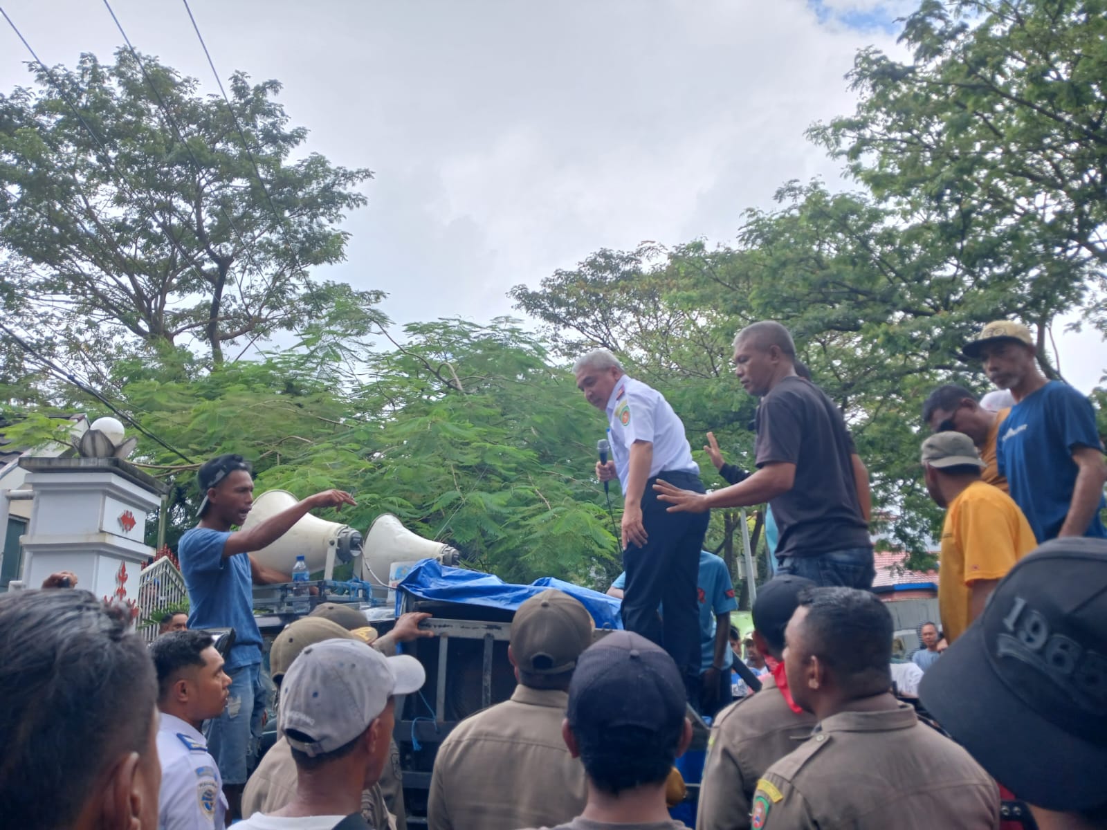 Aksi Demo Supir Angkot