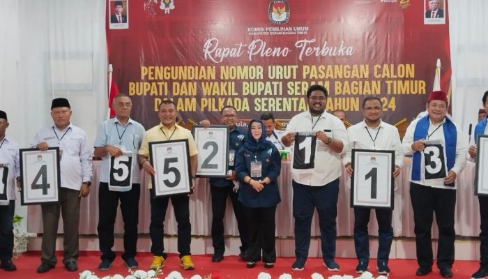 Ini Nomor Urut Paslon pada Pilkada Seram Bagian Timur