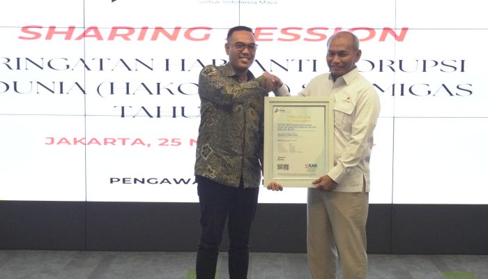 SKK Migas Pertahankan Sertifikasi Sistem Manajemen Anti Penyuapan 