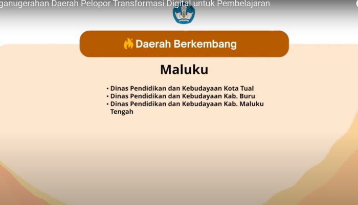 Maluku Tengah Raih Anugerah Daerah Pelopor Transformasi Digital