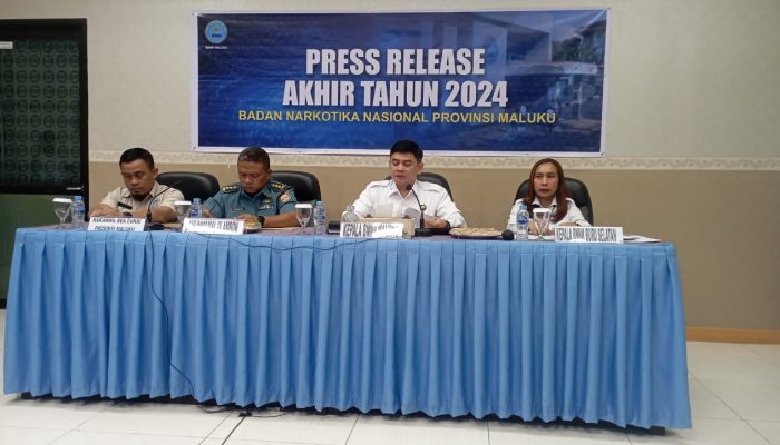 BNNP Maluku Ungkap 14 Kasus, Tangkap 22 Tersangka Narkotika di Tahun 2024