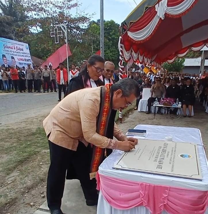 Peresmian Gereja Naruwe SBB