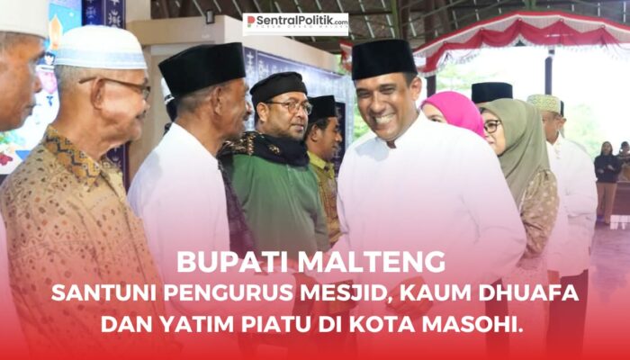 Bupati Malteng Santuni Pengurus Mesjid dan Kaum Dhuafa