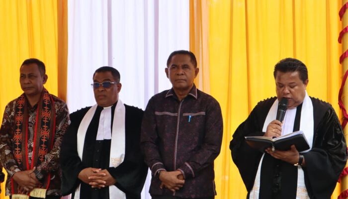 Peletakan Batu Penjuru Gereja Jemaat Air Besar, Ini Pesan Lewerissa