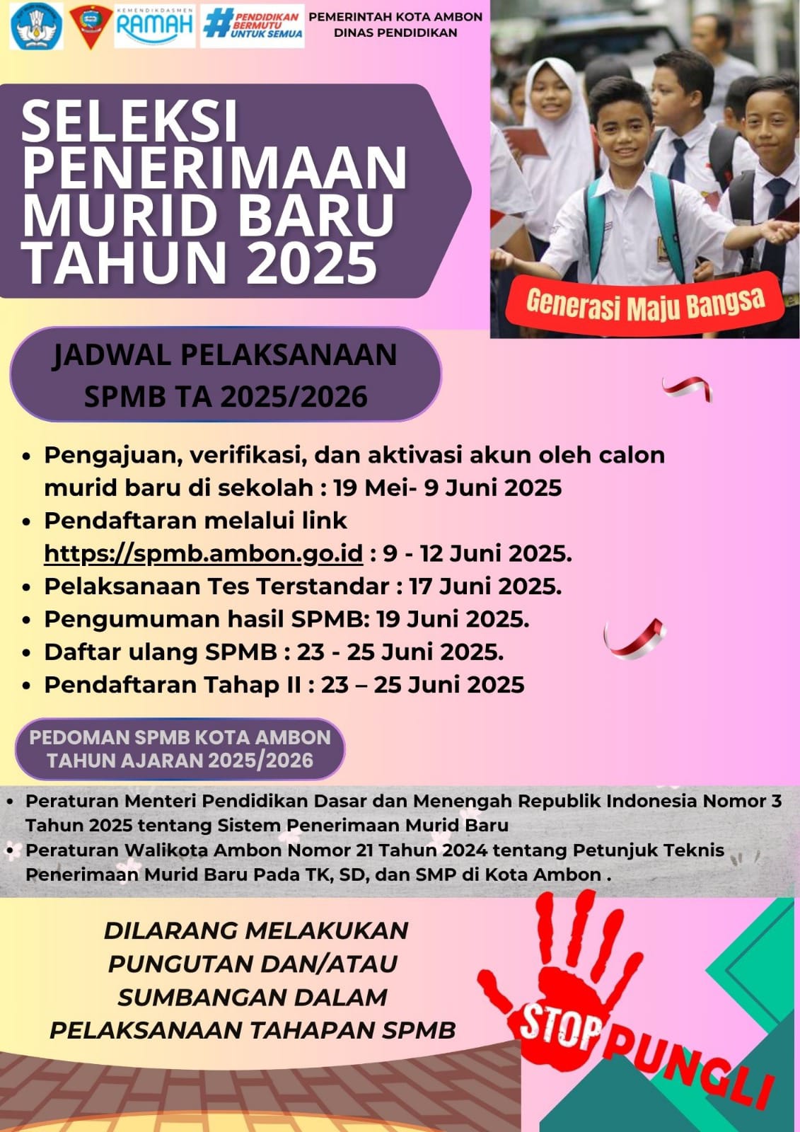 Flayer Sistim Penerimaan Murid Baru