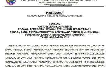 Pengumuman Seleksi PPPK