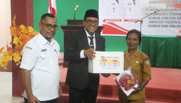 Bupati Zulkarnain Resmi Waimapin dan Rejosari Jadi Negeri Administratif