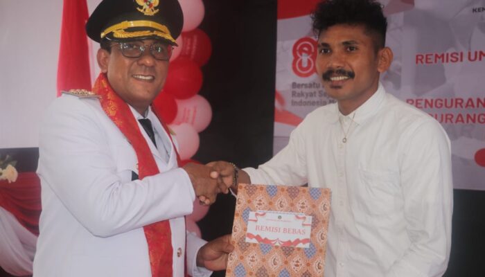 83 Warga Binaan Rutan Masohi Terima Remisi Kemerdekaan, Tanode Langsung Bebas