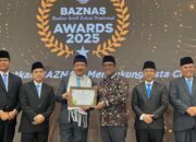 Bupati Malteng Dianugerahi Tiga Penghargaan Award Baznas 2025 