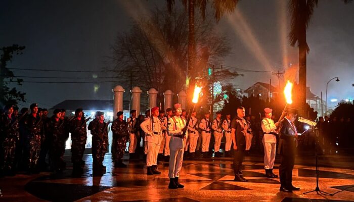 Diiringi Hujan Deras Renungan Suci TMP Tantui Berlangsung Syahdu