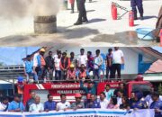 PLN Masohi-Damkar Simulasi Tanggap Bencana Kebakaran
