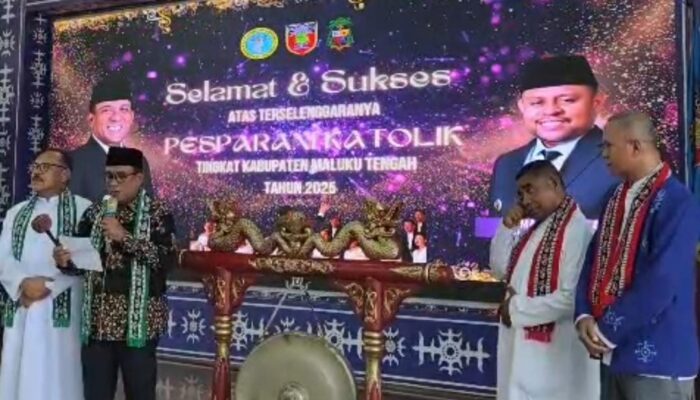 10 Kecamatan Meriahkan Perparani Katolik, Ini Pesan Bupati Malteng