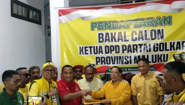 Dramatis, Sangadji Mundur Umar Lessy Terpilih Aklamasi Ketua Golkar Maluku