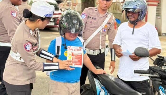Gelar Operasi Zebra 2025, Polresta Ambon Himbau Tertib Lalu Lintas
