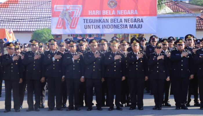 Polresta Ambon Gelar Upacara Peringatan Hari Bela Negara ke-77