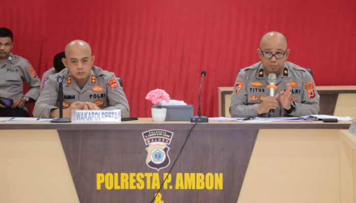 Polresta Ambon Siapkan 18 Pos Amankan Natal dan Tahun Baru
