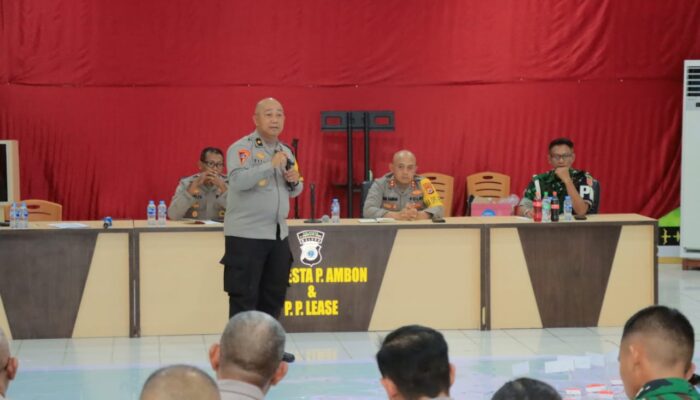 Polresta Ambon Siapkan 780 Personil pada Pengamanan Malam Tahun Baru 2026