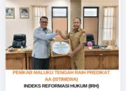 Indeks Reformasi Hukum Maluku Tengah Tertinggi di Maluku