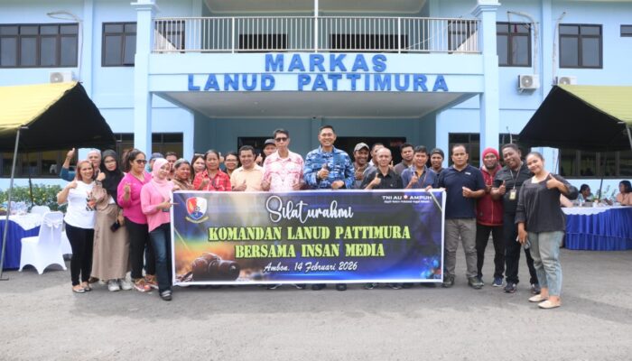 Danlanud Pattimura Perkuat Sinergi Bersama Insan Media Ambon