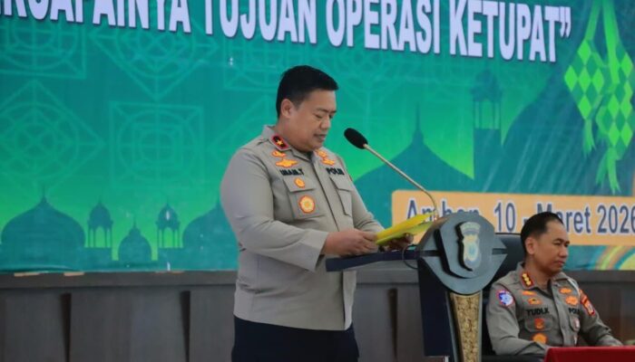 Kesiapsiagaan Operasi Ketupat Salawaku 2026, Personel Polresta Ambon Ikut TFG di Polda Maluku