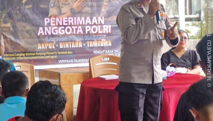 Polsek Nusaniwe Sosialisasi Bahaya Radikalisme dan Narkoba ke Remaja Jemaat GPM Nehemia