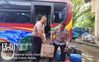 Polsek Baguala Gagalkan Peredaran 120 Liter Sopi Seram di Terminal Passo