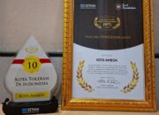 Kota Ambon Masuk 10 Besar Kota Paling Toleran di Indonesia 2026