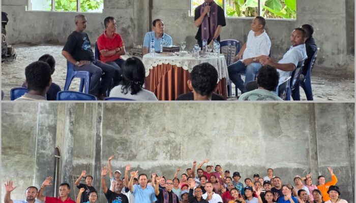 Fransiskus Alimuddin Sambangi Gereja Paroki Laha