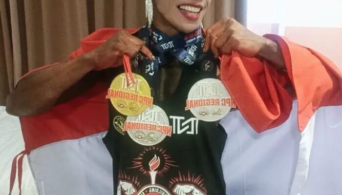Srikandi Polda Maluku Bersinar di Malaysia, IPTU Esterlina Boyong Emas & Dua Perak di Ajang Body Building Asia