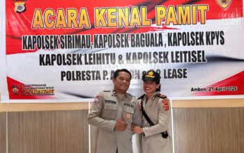 Ini Suami-Istri Anggota Polda Maluku Berprestasi; Aipda Roweyknes Soplanit dan Iptu Esterlina Titiheru