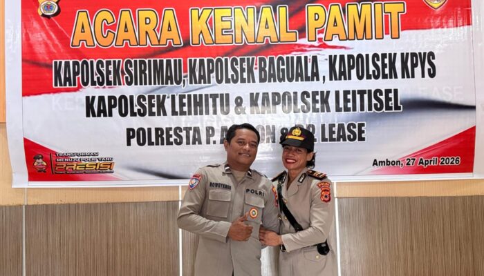 Ini Suami-Istri Anggota Polda Maluku Berprestasi; Aipda Roweyknes Soplanit dan Iptu Esterlina Titiheru