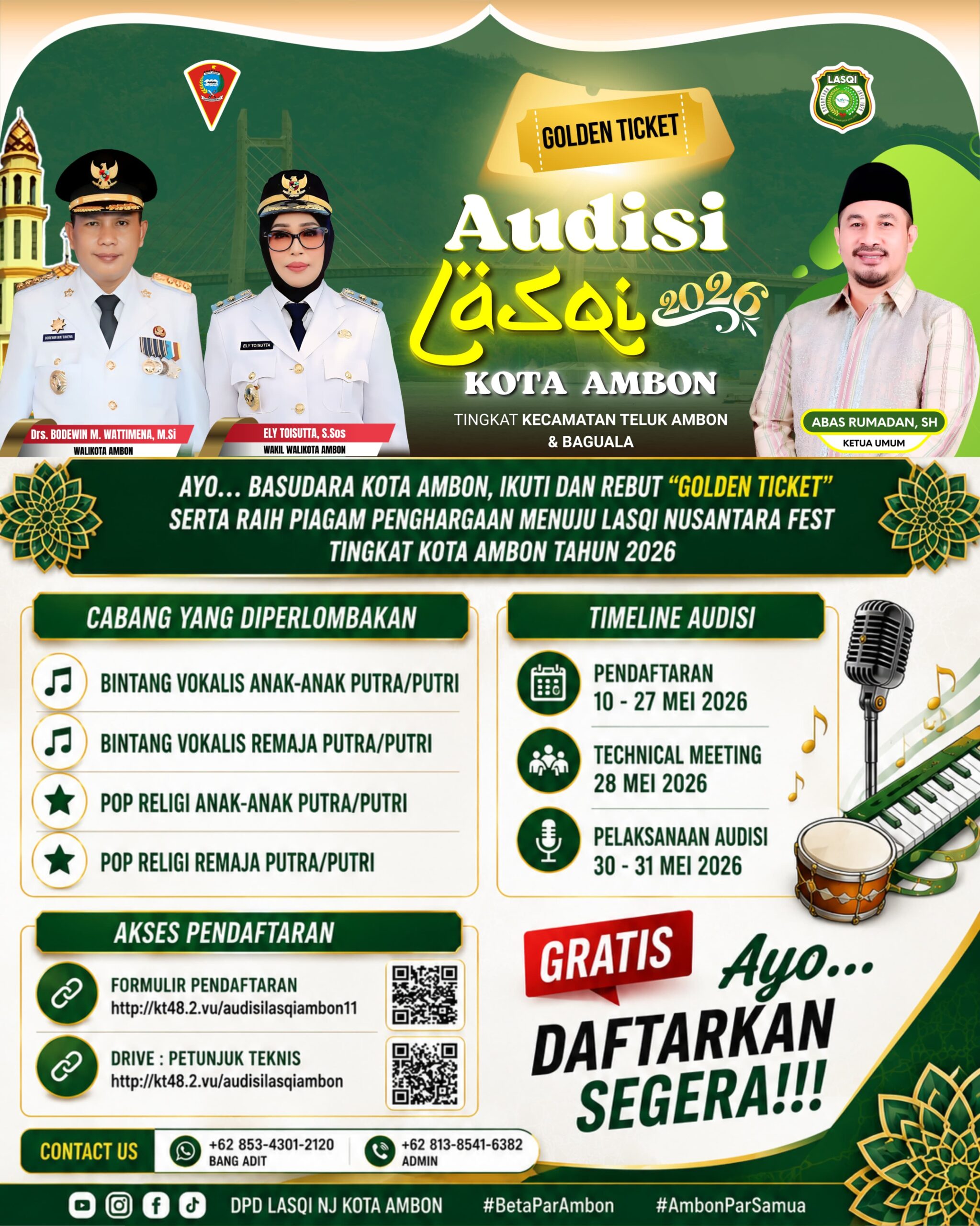 Audisi LASQI Kota Ambon 2026