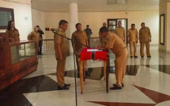 Pelantikan Pj Kades Amdasa