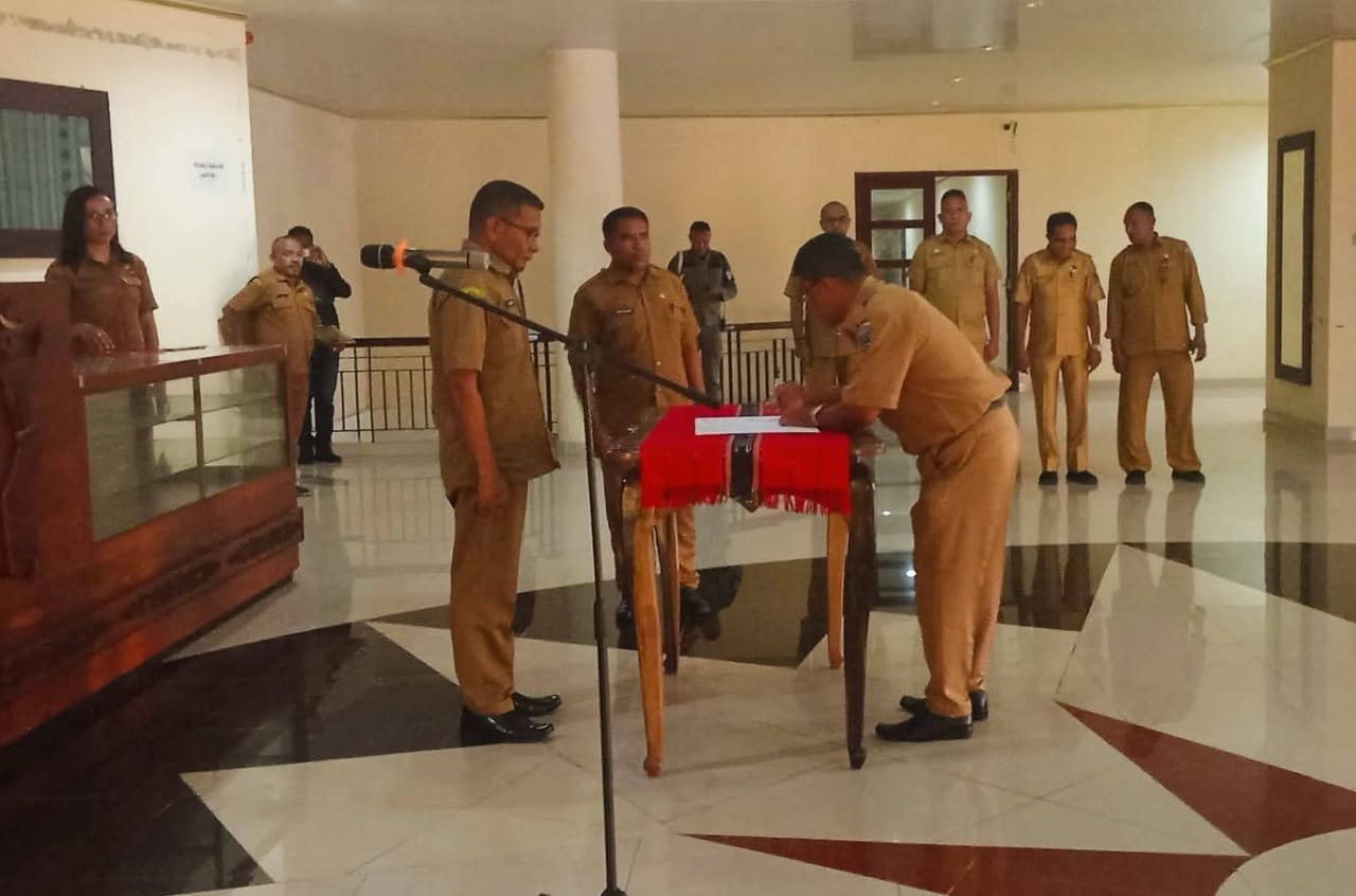 Pelantikan Pj Kades Amdasa