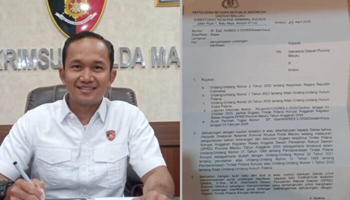 Reskrimsus Polda Maluku Bidik Anggota DPRD, Fokus di Dugaan Korupsi Dana Reses 2024 