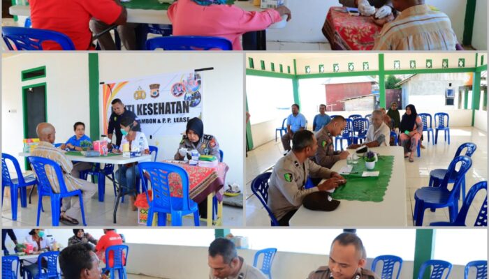 Polresta Ambon Gelar Bakti Kesehatan di Negeri Morella