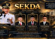 Pansel Umumkan Tiga Nama Terbaik Calon Sekda Ambon