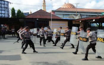 Polresta Ambon Gelar Lomba Dalmas Sambut Hari Bhayangkara ke-80