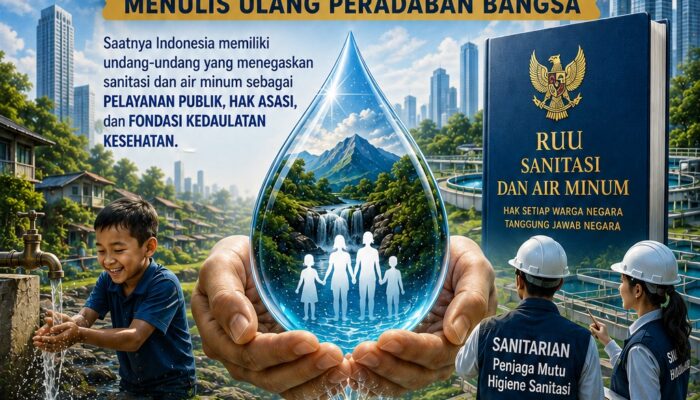 SANITASI ADALAH PERADABAN (Menulis Ulang RUU Sanitasi dan Air Minum sebagai Fondasi Kedaulatan Kesehatan Indonesia 2045)