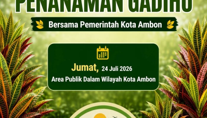 Semarak HUT Kota Ambon Ke-451 Pemkot Ambon Gelar Penanaman Gadihu