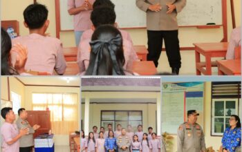 Program “Polisi Mengajar”, Kapolresta Ambon Beri Edukasi di SMA Negeri 14 Maluku Tengah