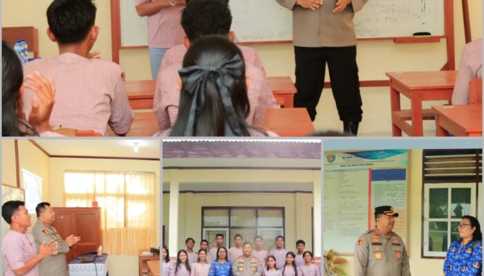 Program “Polisi Mengajar”, Kapolresta Ambon Beri Edukasi di SMA Negeri 14 Maluku Tengah