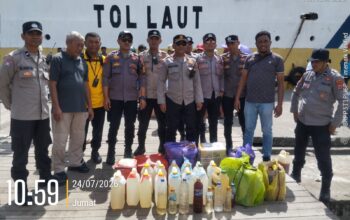 Polsek KPYS Ambon Sita 220 Liter Sopi dalam Razia KRYD