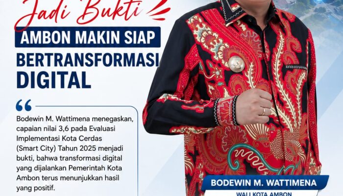 Prestasi Smart City Bukti Ambon Makin Siap Bertransformasi Digital