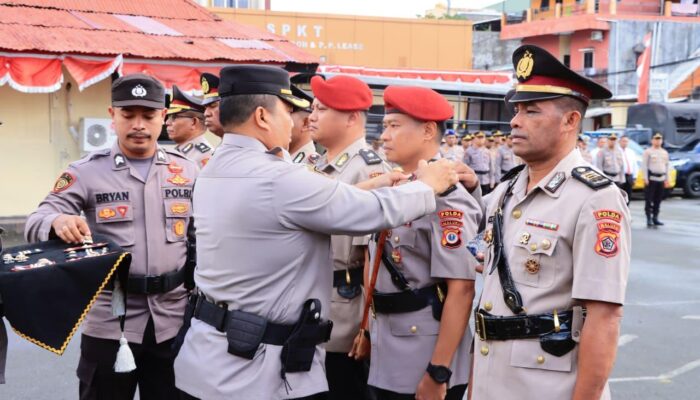 Sejumlah Jabatan di Polresta Pulau Ambon dan Pulau-Pulau Lease Diserahterimakan