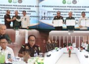 Kajati Maluku Tandatangani Kerja Sama Persidangan Elektronik Bersama PT Ambon dan Kanwil Pemasyarakatan Maluku   