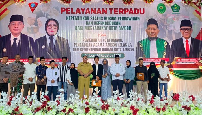 Pemkot Ambon Luncurkan Pelayanan Terpadu Isbat Nikah; Dokumen Kependudukan Bebas Biaya   
